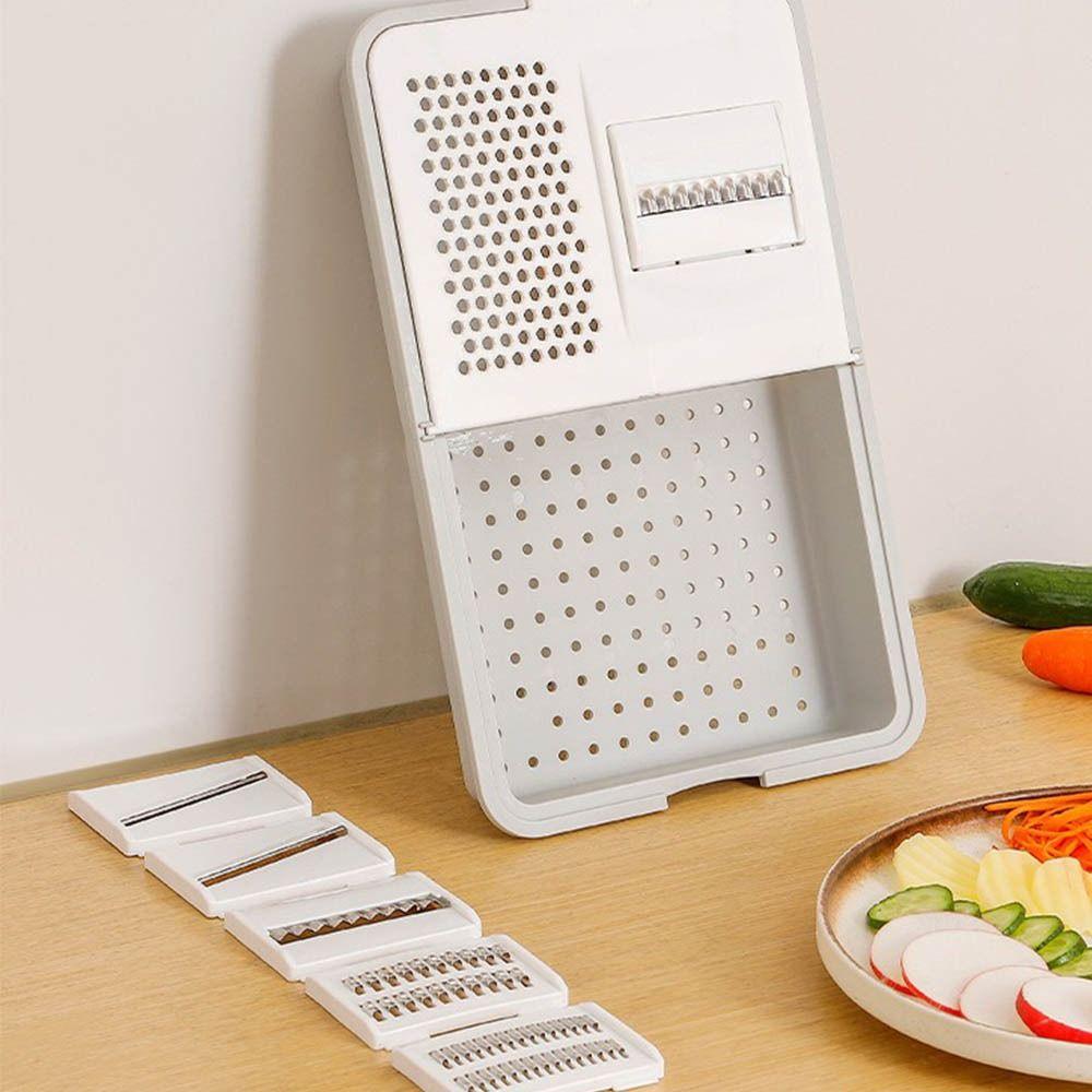 Versatile Kitchen Gadget With Storage Tray Carrot Shredder Manual Vegetable Slicer  Home Cooking
