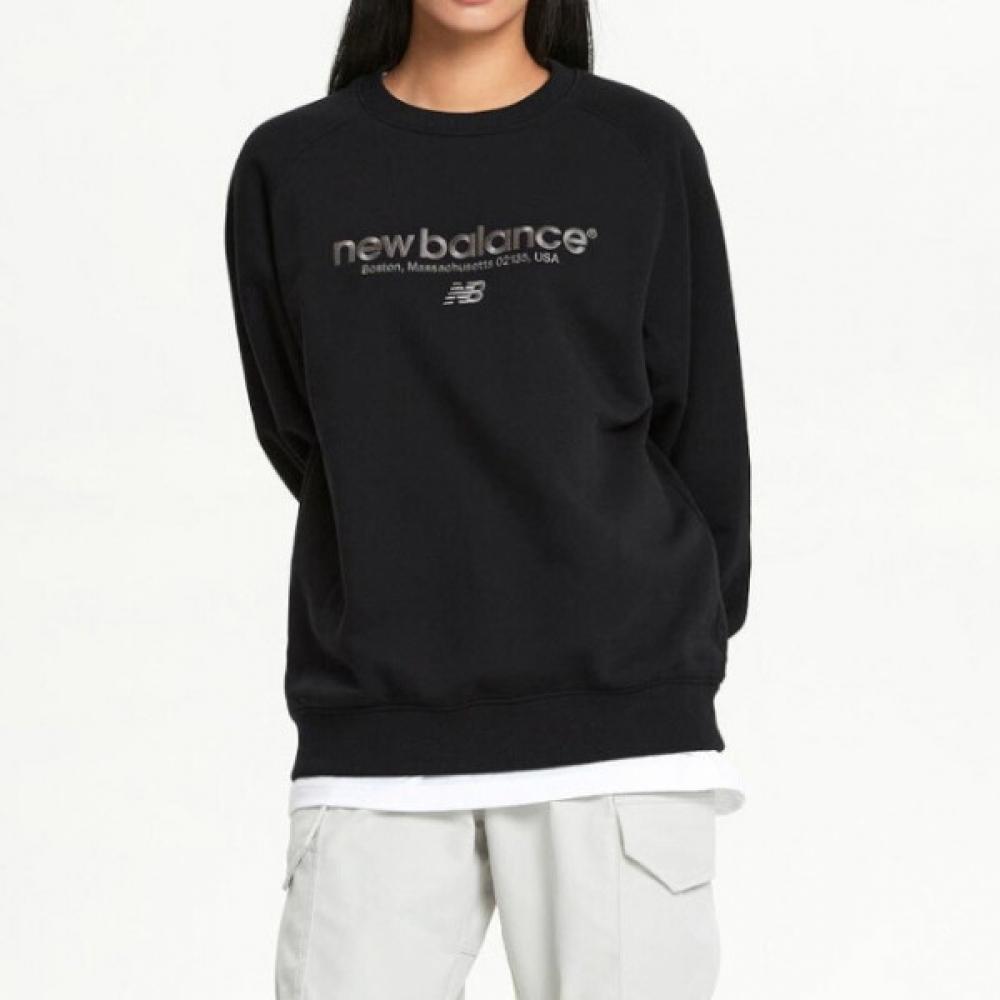 New Balance Long Sleeve Fleece Sweatshirt Lettering  Nbnce41913 19 110