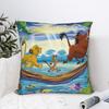 Lion King  Throw Pillow Cover Polyester Decorative Pillow Cartoon Funny Animal , Casual Pillowcover Home Decor