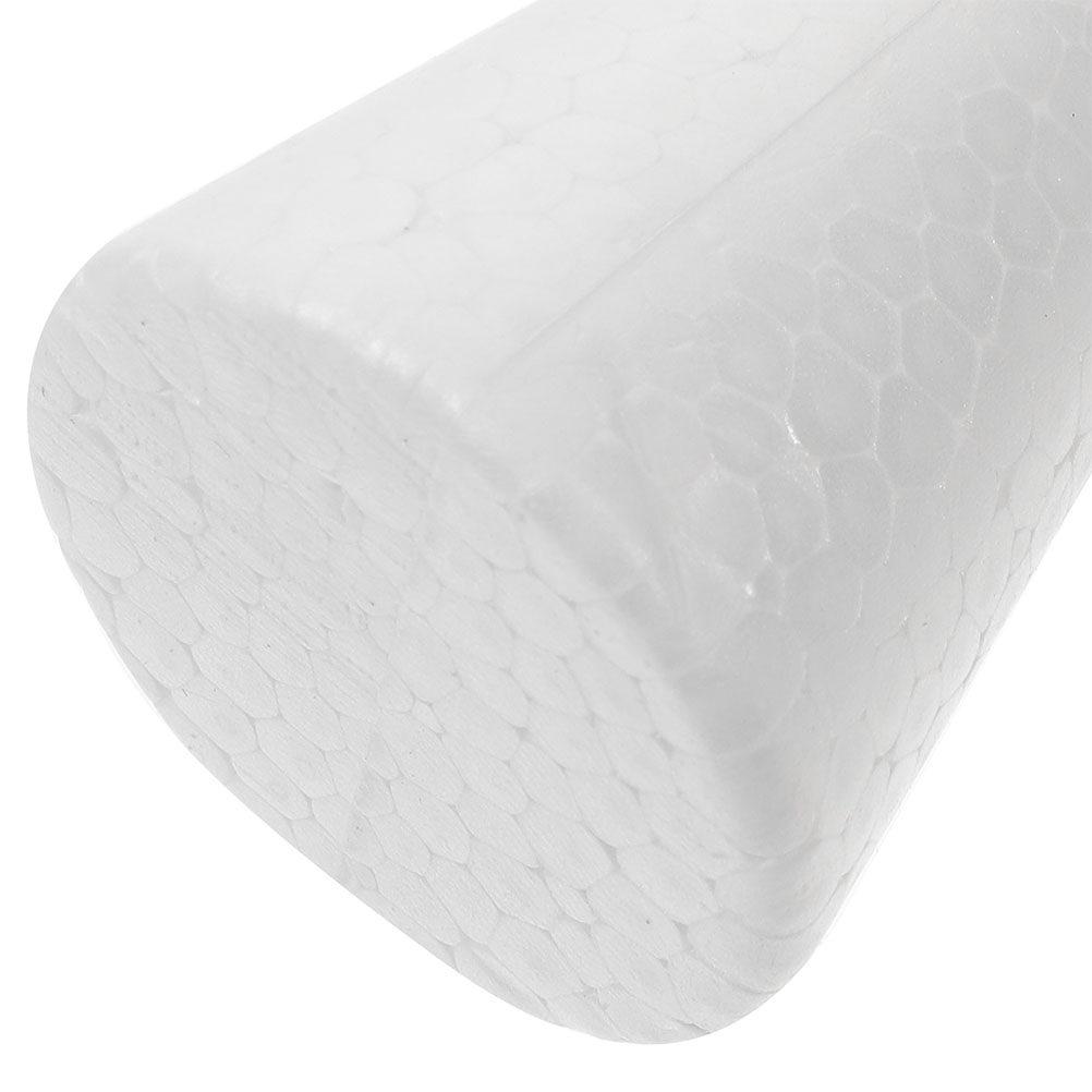 20Pcs Foam Cones 15Cm White Polystyrene Craft Cones for Childrens Creativity Fine Motor Skills DIY Christmas Decor Table