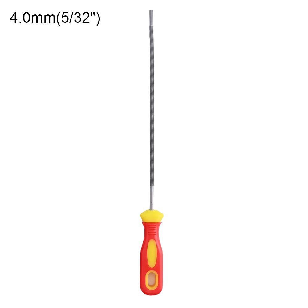 

1Pcs High Carbon Steel Chain Files Round 4.0/4.8/5.5mm Saw Sharpener Plastic Handle Sharpening Tool Hand Tools Accessories