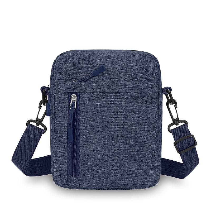 New Men's Shoulder Bag Nylon Lightweight Joker Mobile Phone Bag Women's Fashion Simple Travel Messenger Bag.