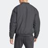 Adidas Solid Color Logo Long Sleeve Jacket Men Outerwear Carbon-Black HT6454