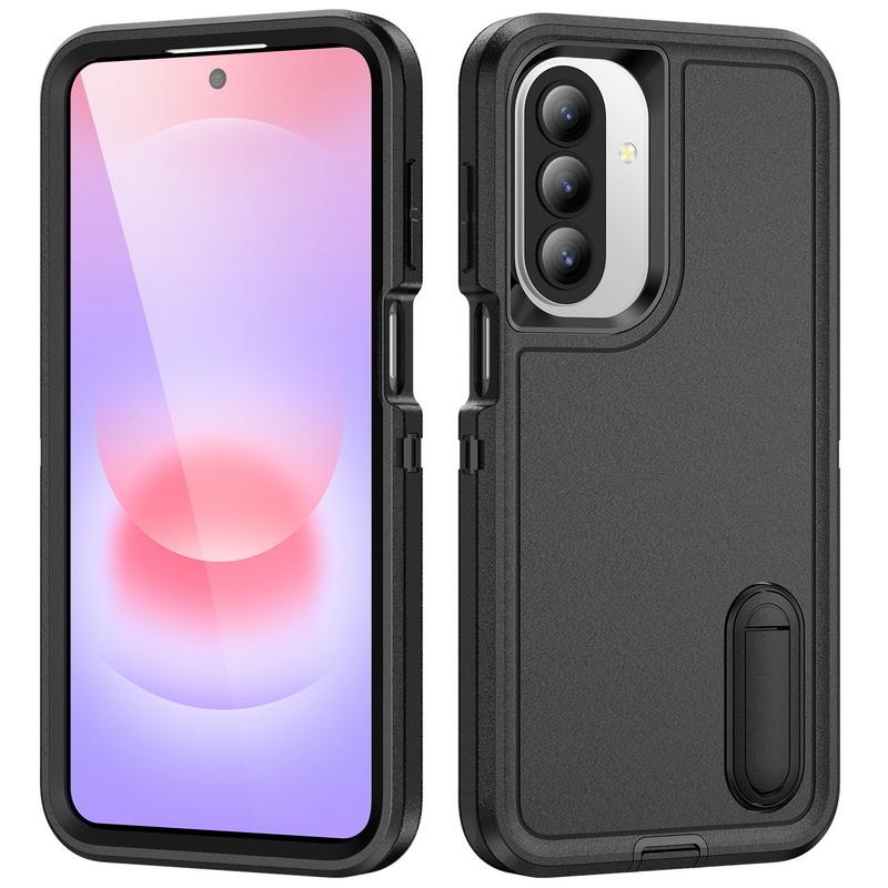 S26 Ultra Case Shockproof Bumper Hybrid 3in1 Candy Color Phone Stand Cover Samsung S25 Ultra S24 Plus S23 FE A15 A16 A36 A56 A17 A27 A37 A57 5G