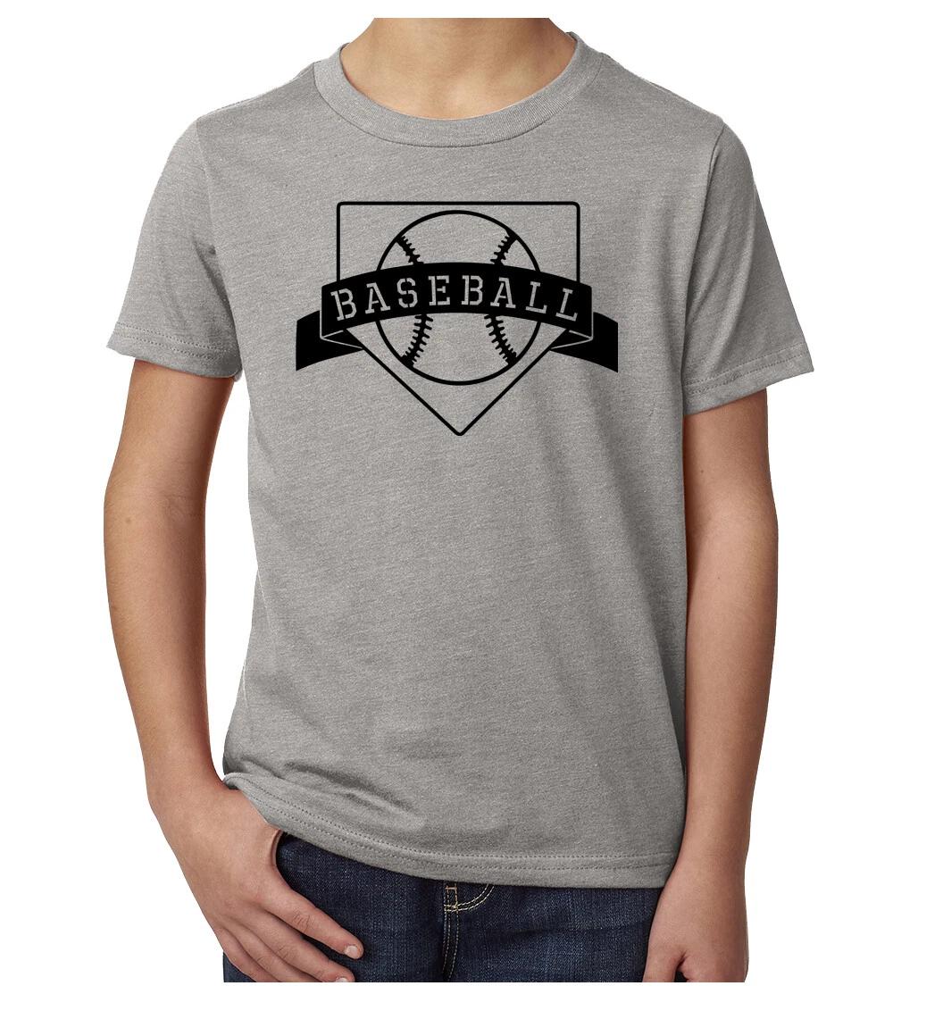 Home plate baseball T-Shirts, Youth Graphic tees, Cool baseball shirts 3XL