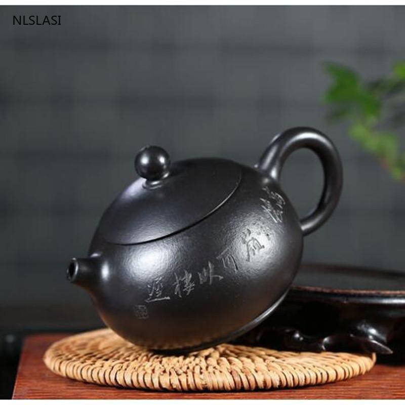 Yixing Tea Pot Purple Clay Xishi Filter Teapot Beauty Kettle Raw Ore Handmade Boutique Teaware Authentic 170ml