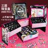 Kids DIY Bead Jewelry Making Kit Girls - Crystal Beads Bracelet Necklace Craft Set With Storage Box