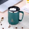 500ml Thermos Mug 304 Stainless Steel Coffee Cup With Handle Leak-Proof Vacuum Flask Insulated Cup Portable Thermal Water Bottle