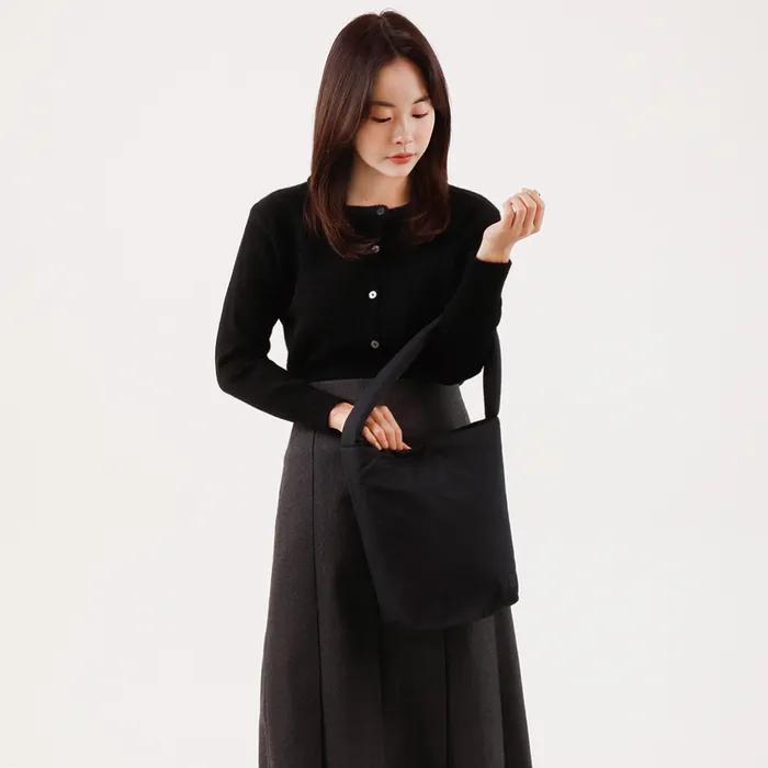 High-density cotton padded bag (black)