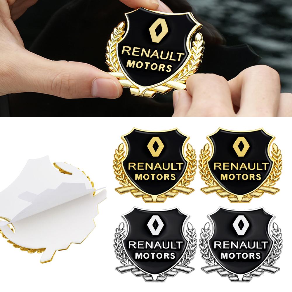 3D Metal Badge Sticker Door Side Window Body Decor Decals For Renault DACIA Fluence Scenic Clio Teizy Megane Kwid Duster Loguna NN80