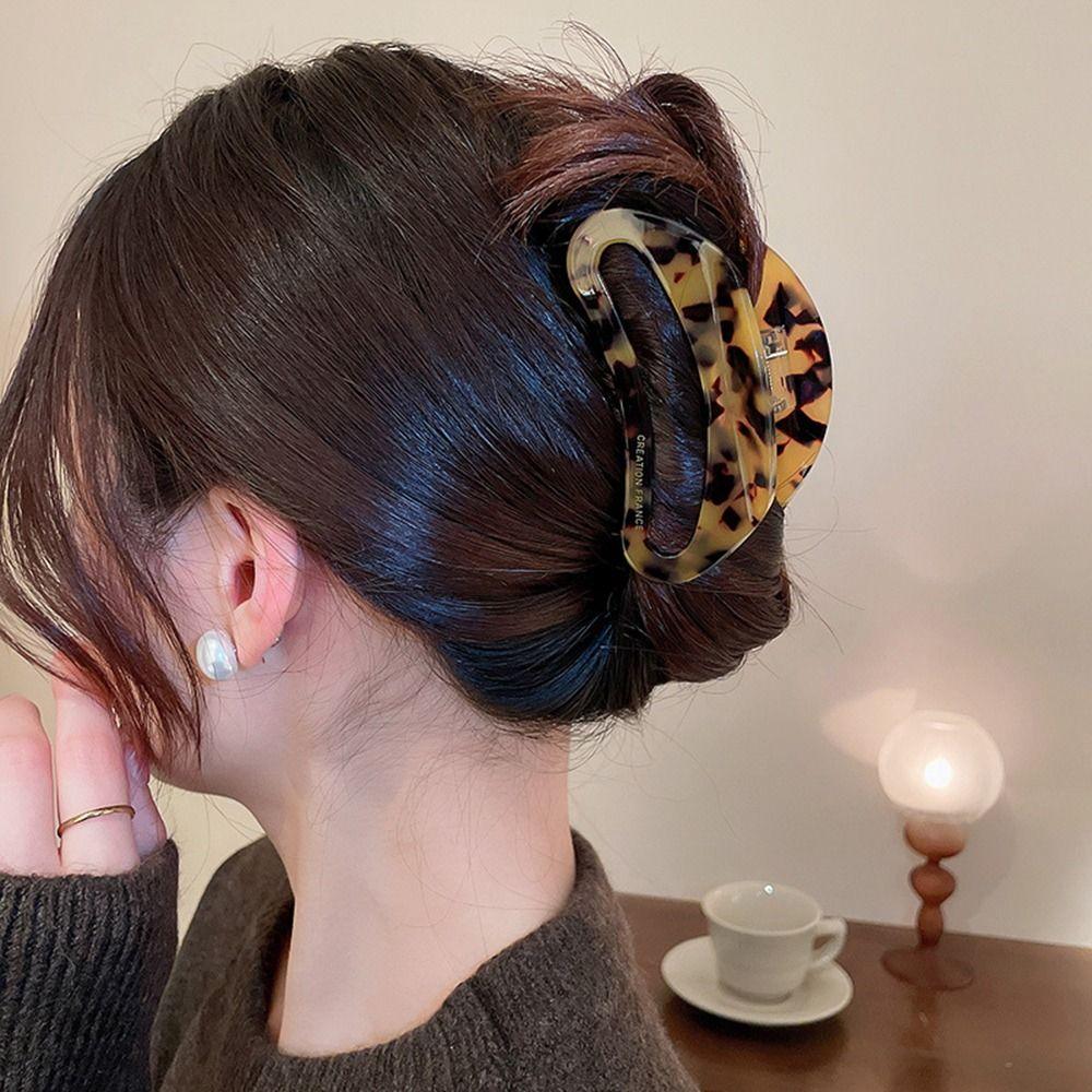 

Headdress Acetic Acid Women Hair Clips Crescent Hair Claw Hair Accessories Korean Style Crab Clip света кофе