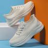 Women Lace Up Shoes Sporty Outdoor Flying Weaving Sneakers Comfort Lightweight Non Slip Athletic Shoes for Gym Work Casual Shoes