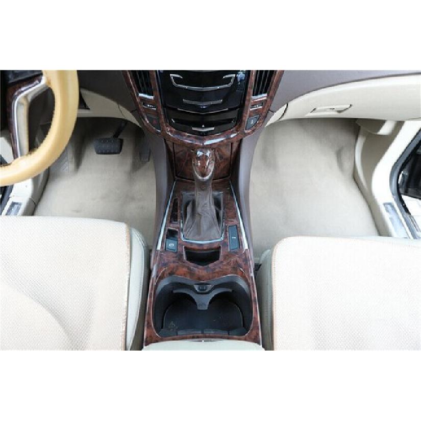 Peach Wood Grain Water Cup Holder Trim Center Console For Cadillac SRX 2010-2016