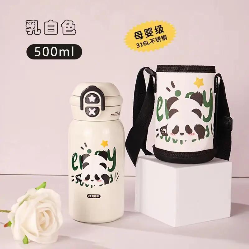 

500 мл мультяшный робот детский термос бутылка милая детская термобутылка для воды термос из нержавеющей стали кружка для воды для студентов 500ml белый