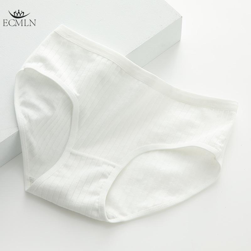 

Женские полосатые трусы Простые однотонные трусики С низкой посадкой Белье M-XL M