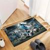 Dramatic Soccer Match Scene Print Area Rug Non‑Slip Floor Mat Living Room Bedroom Sport Decor