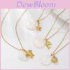 Strand Schildpad Ketting Met Verguld Stalen Hanger Voor Zomer Vakantie Accessoires
