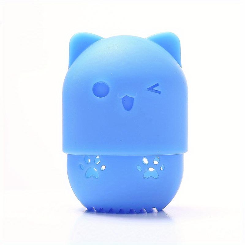 

Cosmetic Blender Sponge Box Holder Beauty Powder Puff Blender Holder Sponge Makeup Egg Drying Case Portable синий