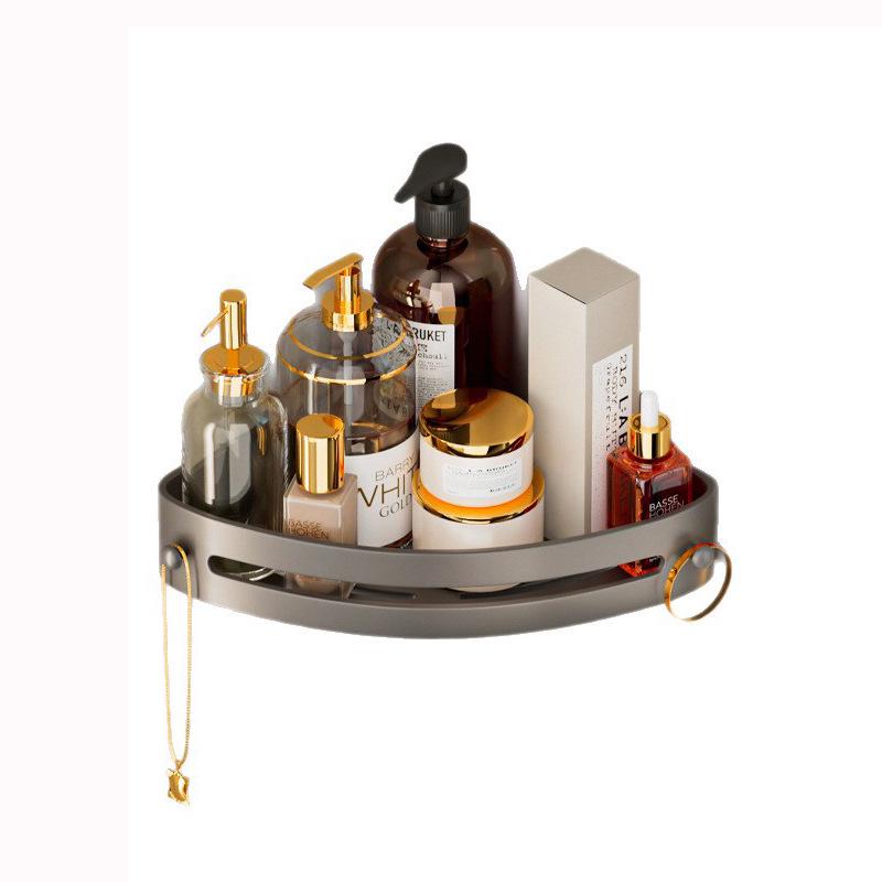 Nail-Free Wall-Mounted Bathroom Storage Shelf and Organizer