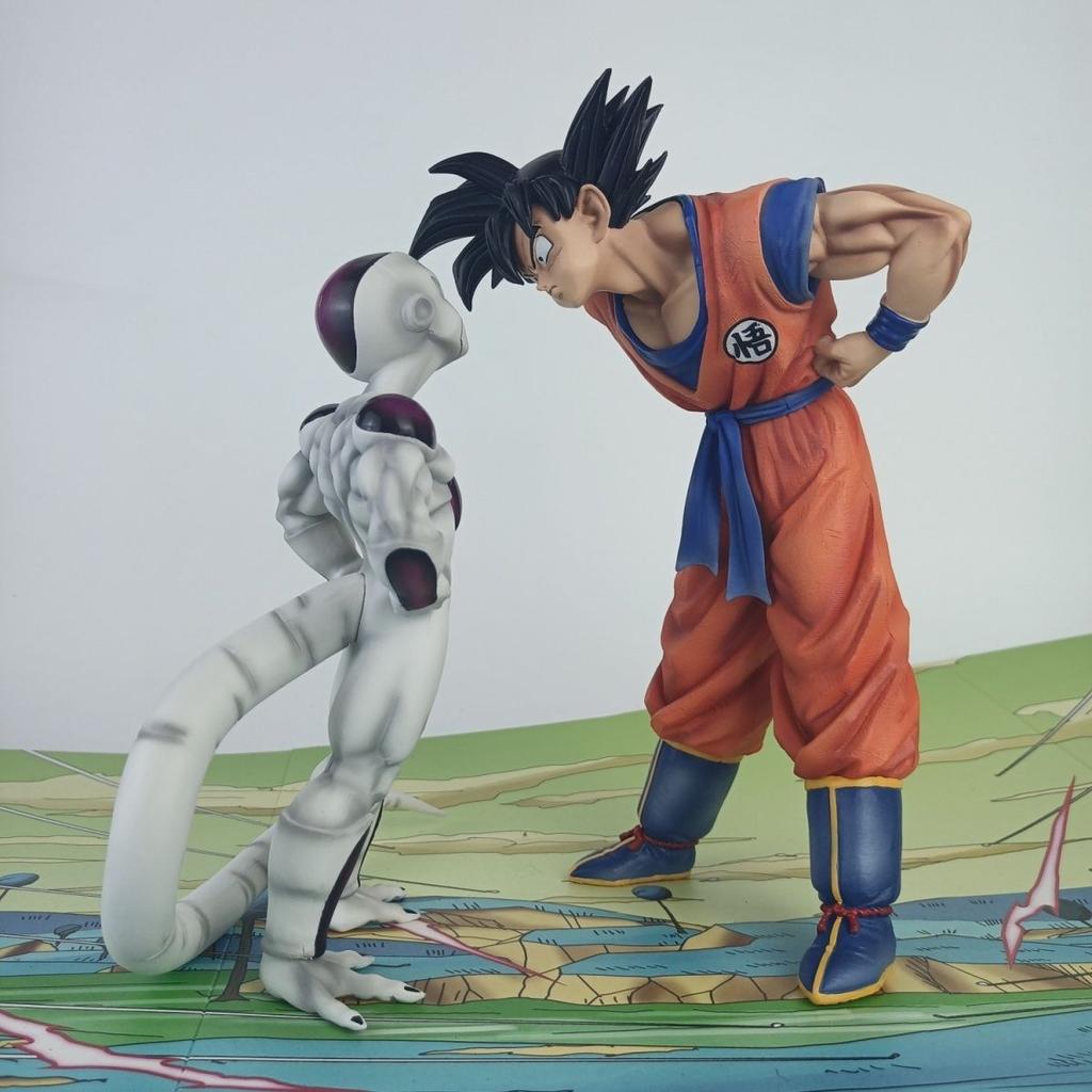 JT studio Same style Goku and Frieza Eye contact dragon ballz figures anime Kung Fu Handsome PVC Mini hot Model Beautiful Gift Toys
