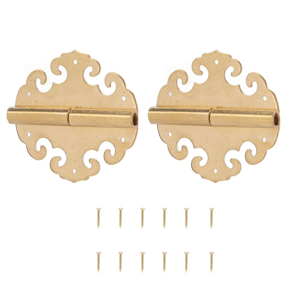 Antique Door Hinges Durable Brass Glossy Classic Antique Style Widely Used Gold Cabinet Hinges for