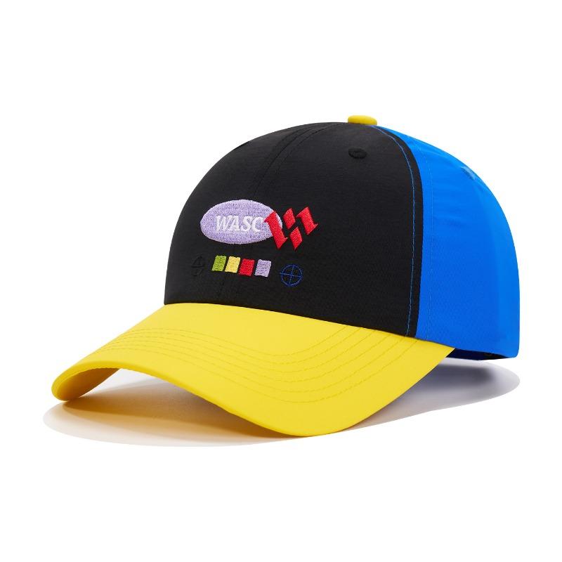 

New quick-drying sunshade and sunscreen thin baseball cap for children s retro color matching big head circumference showing face small cap Adjustable