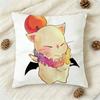 FFinal Fantasy Moogle FF VI Doublesided Printed Square Decorative Cushion Cover for Sofa Living Room Home Decor