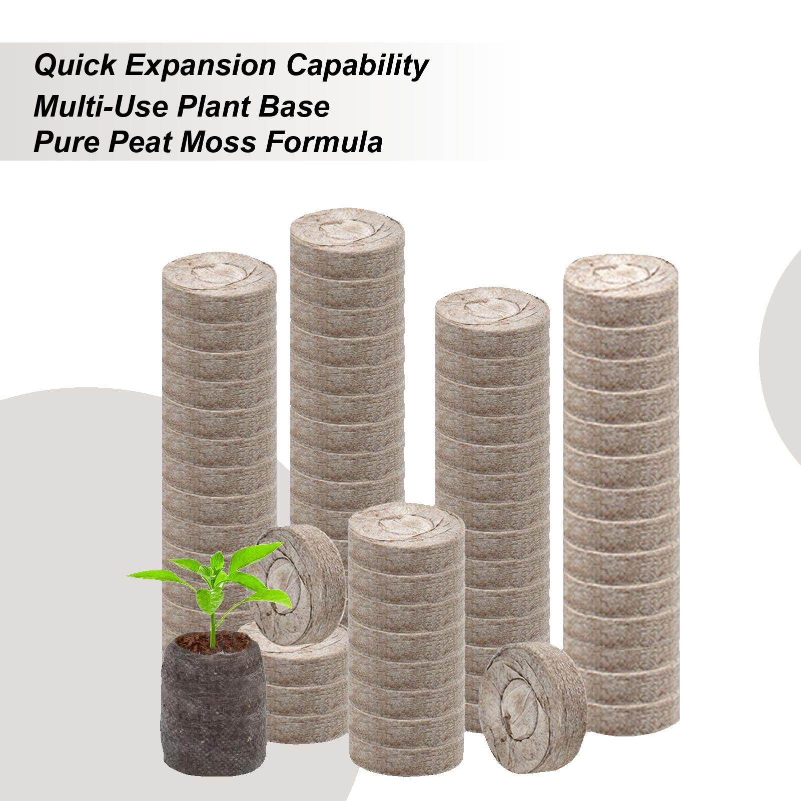 

100pcs 30mm Peat Balls Seedling Soil Organic Potting Fertilizer Compressed Seedling Pods Seedling Blocks For Sowing CN