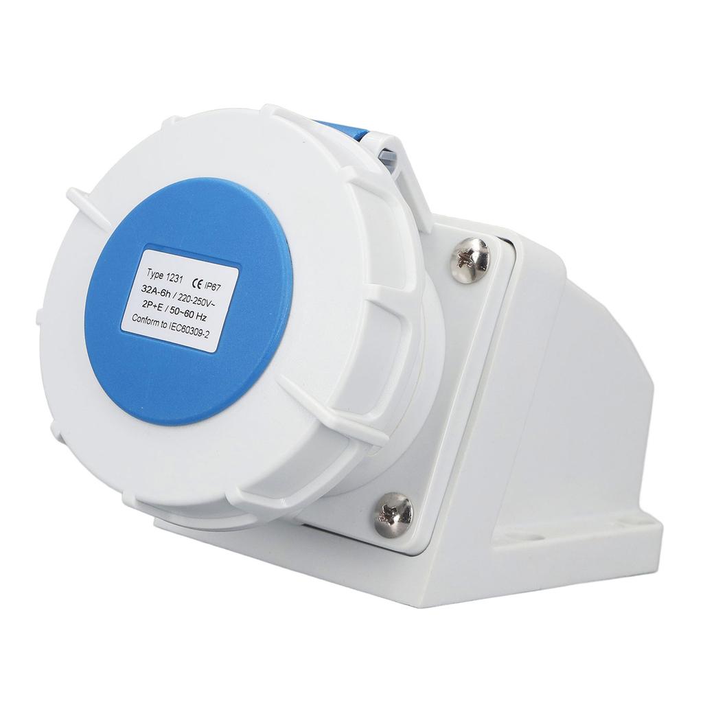 Industrielle Anschlussbuchse 32A 2P+E Oberflächenmontierte IP67 wasserdichte Steckdose Industriestecker 220