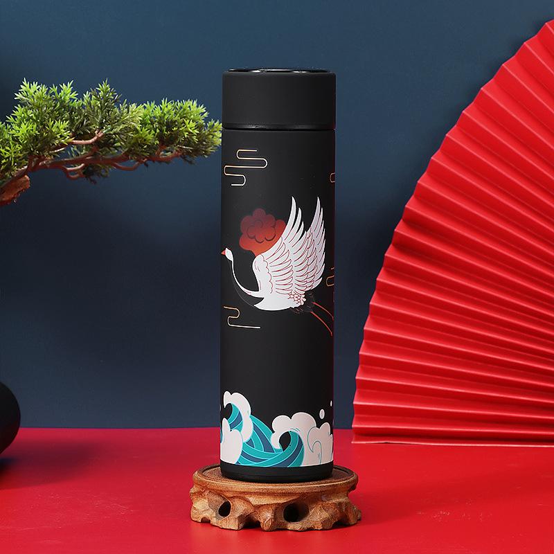 

Портативная умная термокружка с дисплеем температуры — большая емкость, модный дизайн для студентов (унисекс) 480ml