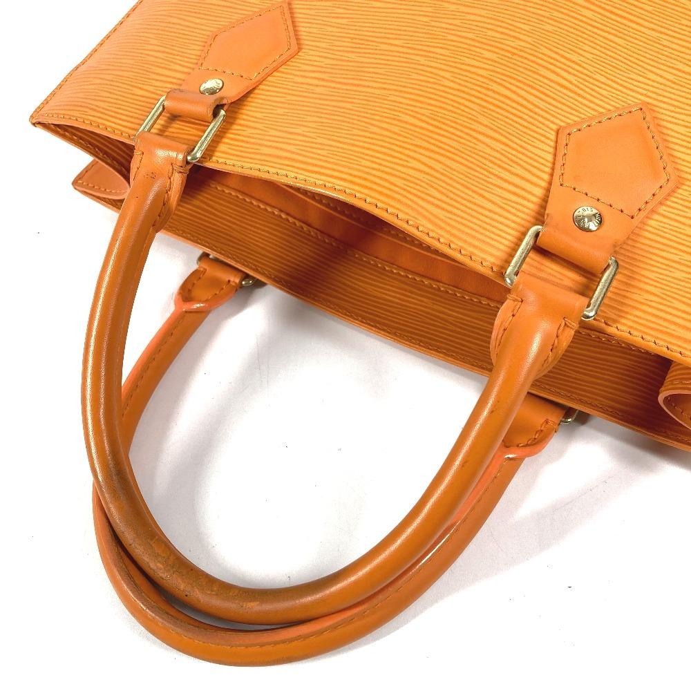 Louis Vuitton M5274H Epi Sac Plat PM Hand Bag Vertical Tote Bag Leather Orange
