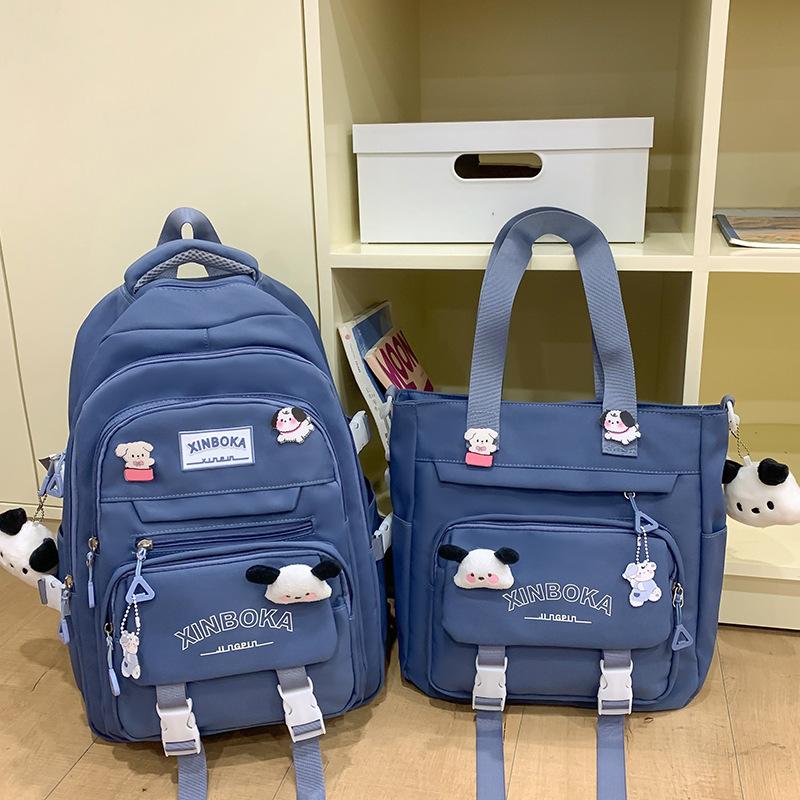 Schoolbags for Children Elementary School Students for Girls Junior High School Students Letter Backpack