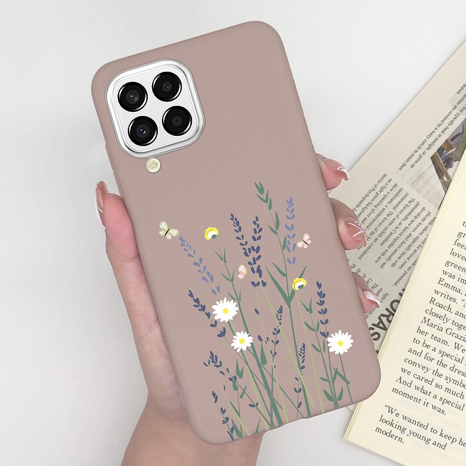 For Samsung Galaxy M33 5G Case Heart Cartoon Silicone Matte Shockproof Phone Cover For SamsungM33 GalaxyM33 M 33 Funda Shell TPU