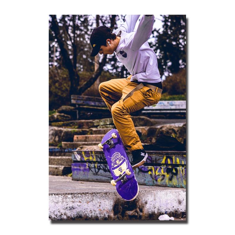 

Skateboard Lover Extreme Sports Poster Art Prints Canvas Painting for Living Room Wall Art Pictures Boy Room Decoration Cuadros 21cm×30cm NoFrame