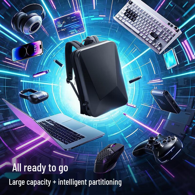 BoPai Gaming Laptop Hard Shell Backpack