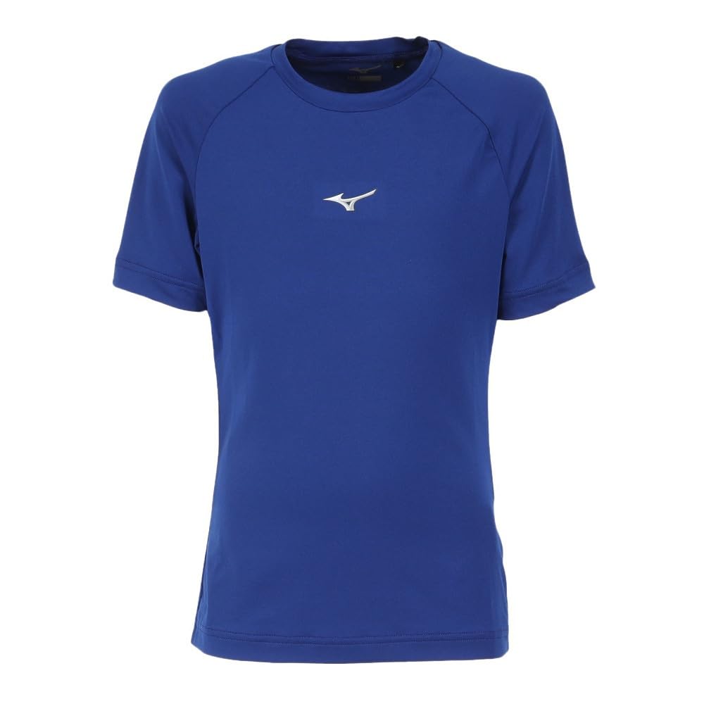 

Бейсбольная футболка Mizuno с коротким рукавом, детская, шея, рукав, сушка, (Синий/160/Юн) синий