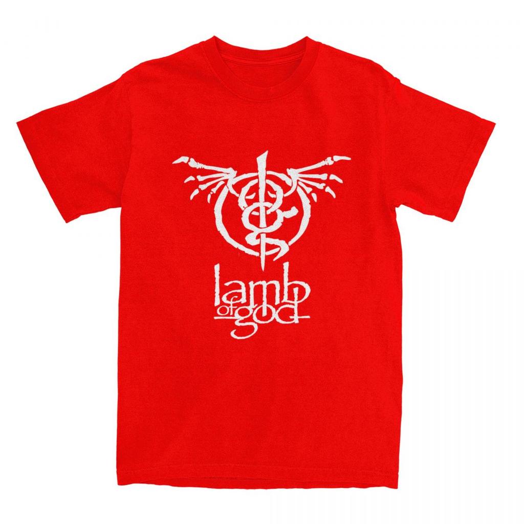 Lamb Of God T-Shirt Unisexs Heavy Unisextal Band Klassisch 100% Baumwolle T-Shirts Sommer O-Ausschnitt Harajuku T-Shirt Benutzerdefinierte Große Größen Oberteile