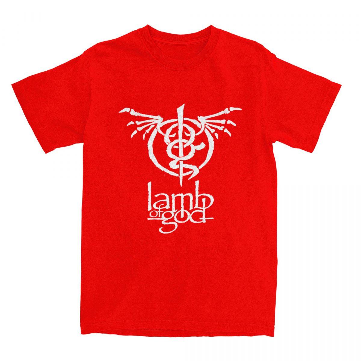 

Lamb Of God T Shirt Unisexs Heavy Unisextal Band Classic 100 Cotton TShirts Summer O Neck Harajuku Tee Shirt Custom Big Size Tops S