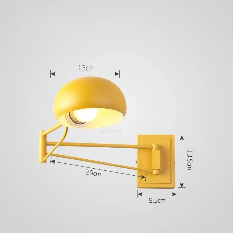Modern LED Wall Lamp With Switch Foldable Retractable Eyes Protector For Bedroom Study Living Room Bathroom Balcony Luminaries
