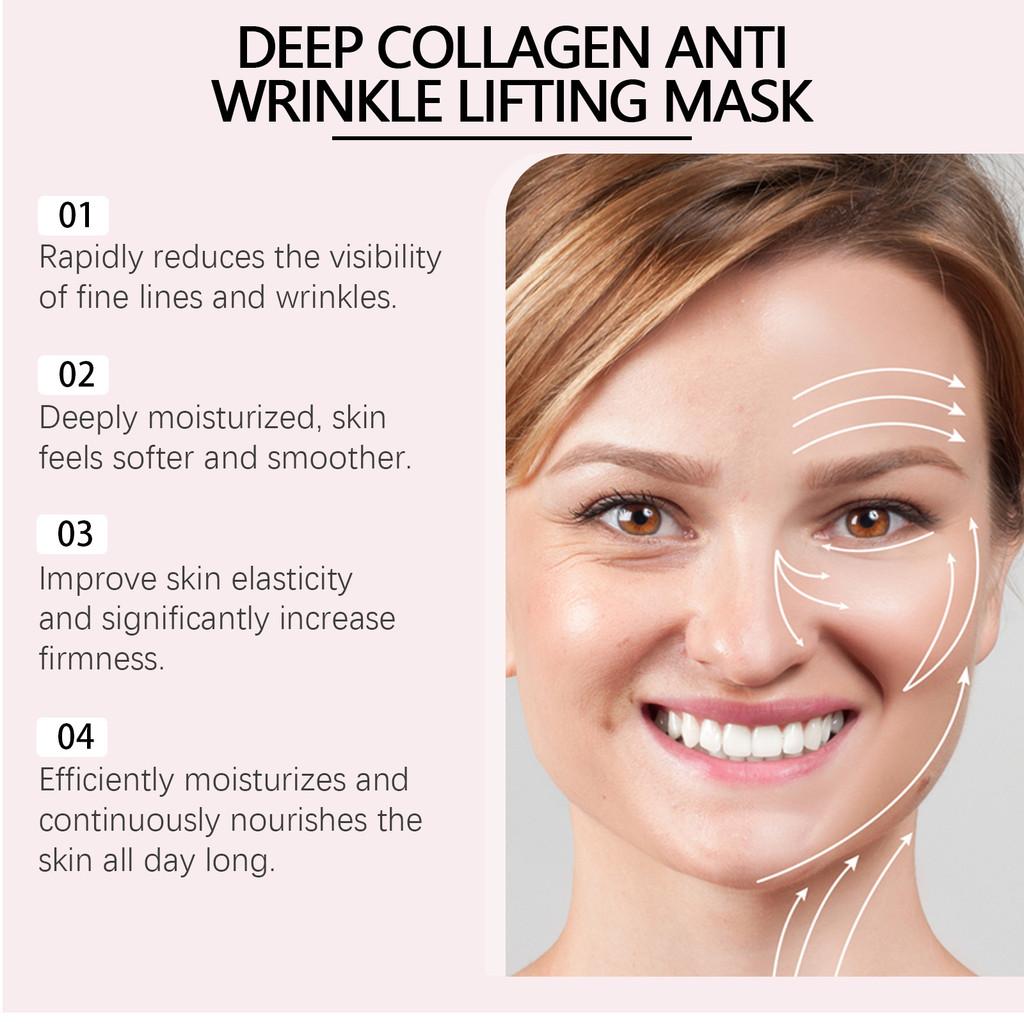 Hoygi Collagen Moisturizing Face Mask Hydrating Anti-aging Skin Treatment For Radiance