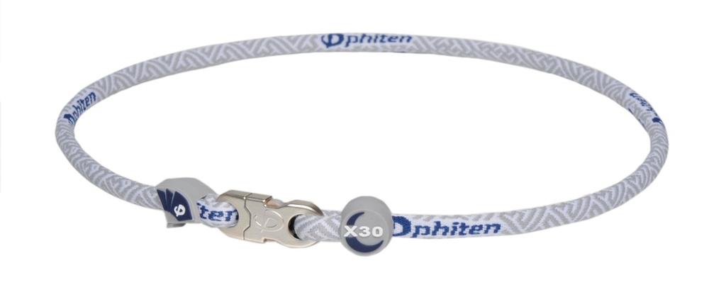 Phiten Necklace RAKUWA Neck X30 High End I Fake Series Kimono Gray 50cm