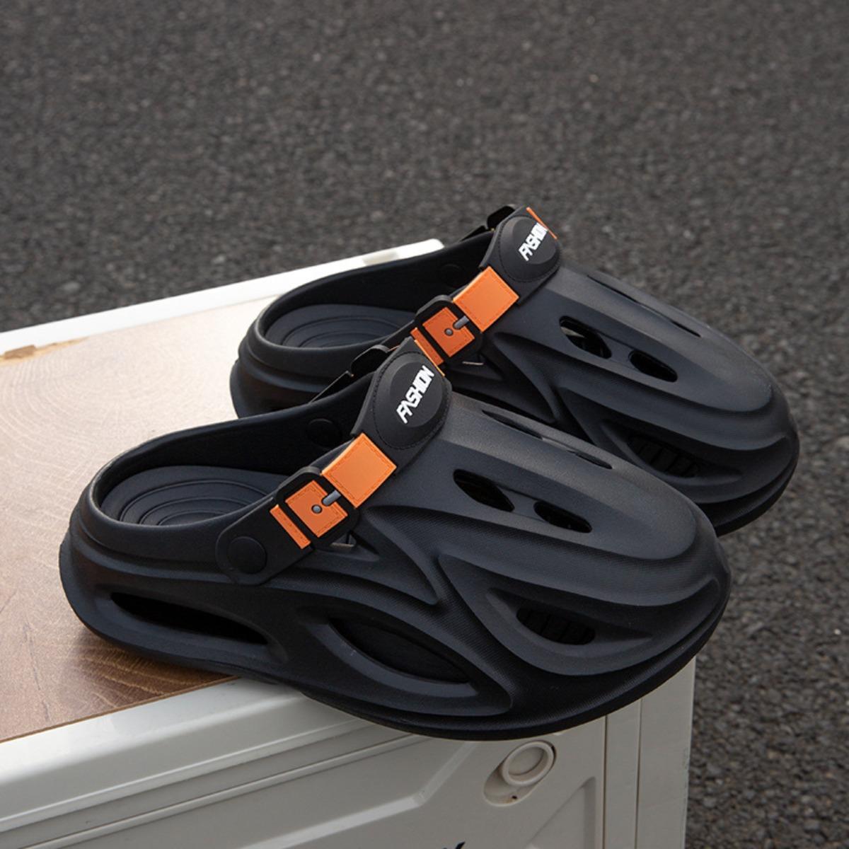 

Мужские, Дышащие туфли, Удобные, Легкие, Сандалии, Повседневная обувь, Нескользящая обувь 40-41 чёрный