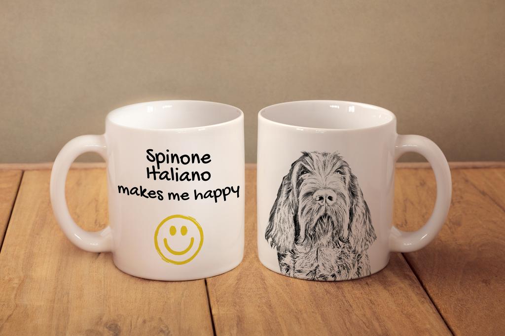 Italian Spinone, Spinone Italiano, Bracco Spinoso - cup with a dog, cheerful cup for a dog lover, personalized gift from the Art-Dog brand