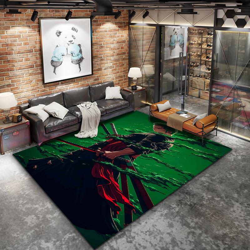 Roronoa Zoro Carpet Rug For Living Room Bedroom Home Sofa Decoration,kids Play Nonslip Floor Mat