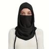 New Polar Fleece Winter Hat Warmer Windproof Balaclava Hat Thickened with Drawstring Ski Mask Caps Outdoor