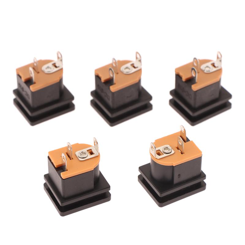 10Pcs 5.5X2.5Mm Dc Power Supply Socket Connector Dc-015 5.5*2.1Mm Dc Female Jack Square Panel Mounting Connectors