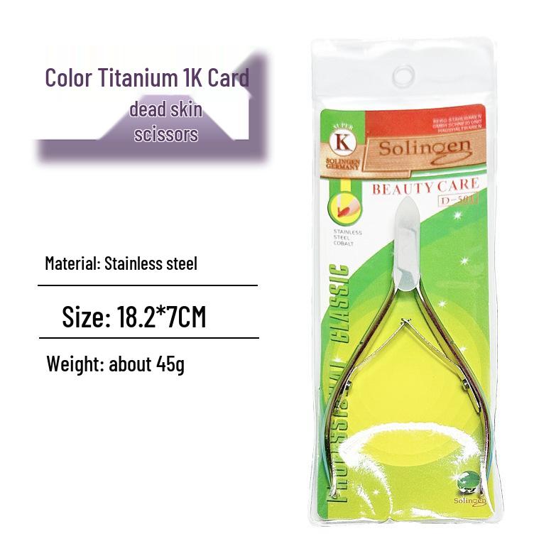 Professional Stainless Steel Cuticle Nipper D501 - Dead Skin and Hangnail Remover for Manicure and Nail Repair