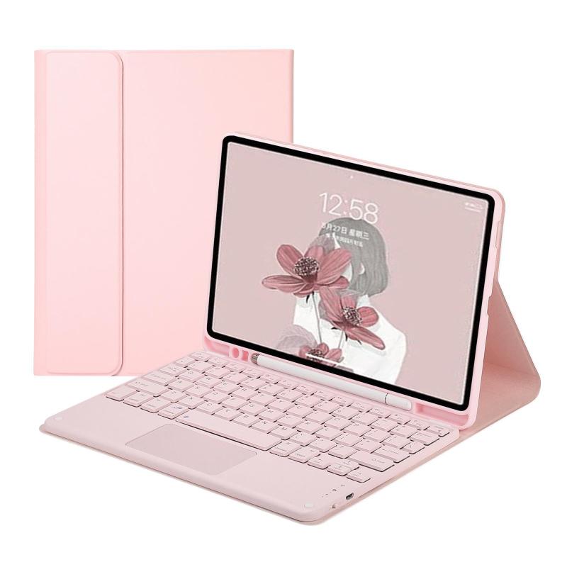 

Чехол-клавиатура с тачпадом для iPad 10-го поколения Pro 11 Air 6 5 4 10,9 дюйма 10,2 7 8 9-го Air 3 Pro 10,5 Складная умная обложка Funda ipad 5 6 Air 1 2 9.7&Korean розовый