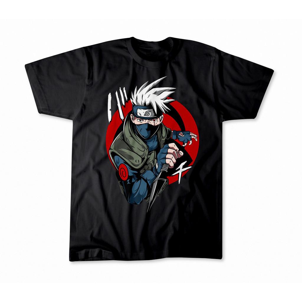 Anime Kakashi Hatake Naruto Men's Summer New Retro Fashion T-shirt Men and Women Japanese Anime