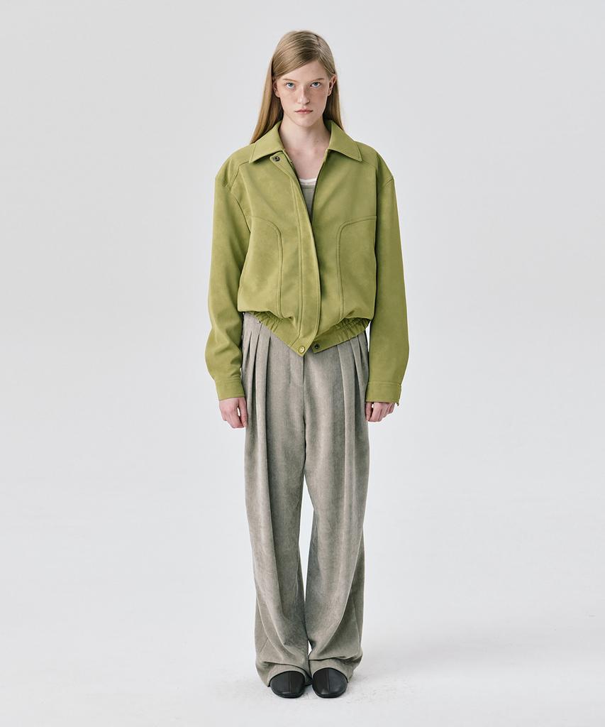 WNDERKAMMER Steady Wide Tuck Pants_Grey